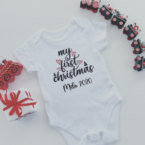 Personalised My First Christmas Onesie