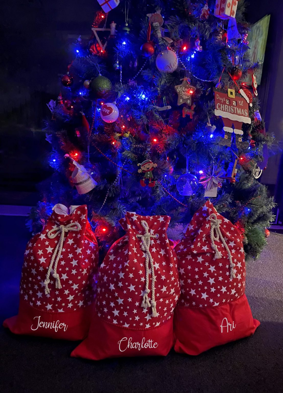Personalised Christmas Sacks Bags