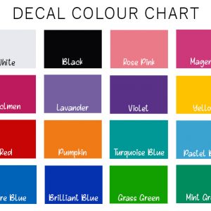 Decal Vinyl Colours